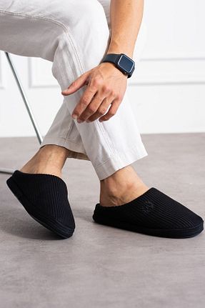 دمپائی خانگی مشکی مردانه پارچه ای NOVİNS - کد 855631523
