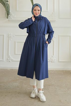 کلاه و ابایا سرمه ای زنانه پنبه پلی استر Armine - کد 857289670