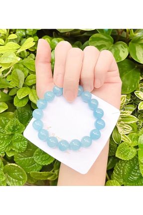 دستبند جواهر فیروزه ای زنانه سنگ طبیعی Mystic Energy - کد 804074692