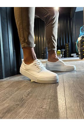 کفش کلاسیک سفید مردانه چرم مصنوعی Rozero Shoes - کد 859071670