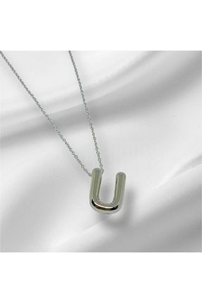 گردنبند جواهر سفید زنانه پوشش لاکی HerşeyVarBurda - کد 846451534
