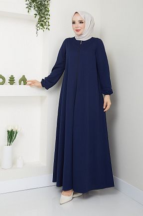 کلاه و ابایا سرمه ای زنانه پنبه ای DLC Tekstil - کد 830518976