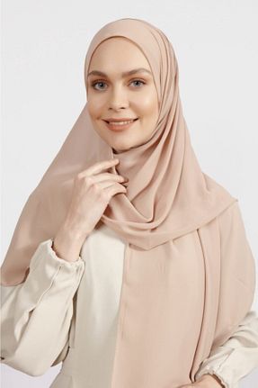 شال بژ زنانه شیفون Differenza - کد 72706006