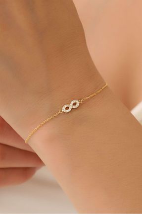 دستبند نقره طلائی زنانه 925 عیار Nox Jewelry - کد 858673616