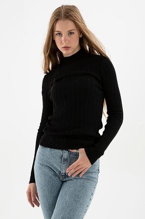 پلیور مشکی زنانه ساده Fashion Friends - کد 366253461