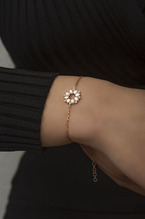 دستبند نقره صورتی زنانه 925 عیار Sunshine - کد 32940691