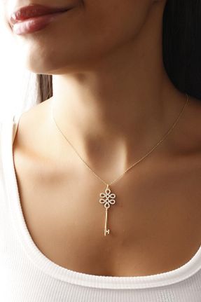 گردنبند نقره طلائی زنانه 925 عیار Sunshine - کد 854576386