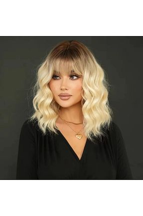 کلاه گیس زرد زنانه Fenomen Peruk - کد 841789446