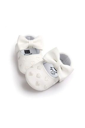 پاپوش سفید بچه گانه چرم مصنوعی hira kids collection - کد 822363221
