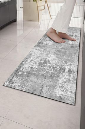 فرش آشپزخانه طوسی پلی استر Bir Aksesuar - کد 806451120