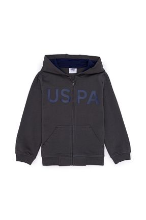 سوئیشرت مشکی بچه گانه ساده U.S. Polo Assn. - کد 834566243