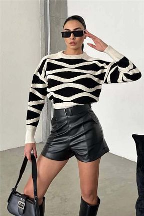 پلیور طوسی زنانه طرح دار Fashion Friends - کد 846984974