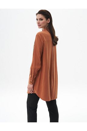 پیراهن حجاب قهوه ای زنانه رگولار Kayra - کد 839637843