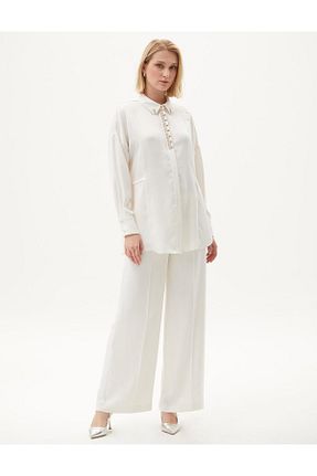 تونیک حجاب نباتی زنانه پلی استر Kayra - کد 823307023