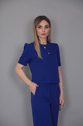 بلوز سرمه ای زنانه ساده ÖNDER ÖZSOY - کد 731920689