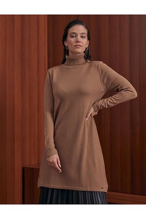 تونیک حجاب بژ زنانه ویسکون Kayra - کد 59298133