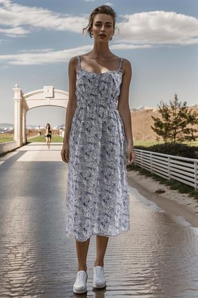 لباس آبی زنانه بافتنی Fashion Friends - کد 822494853