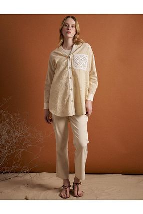 کت بژ زنانه رگولار Kayra - کد 826513024