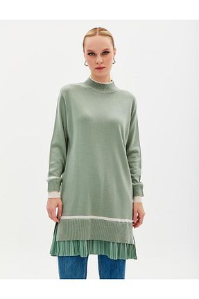تونیک حجاب سبز زنانه بافتنی Kayra - کد 779134295