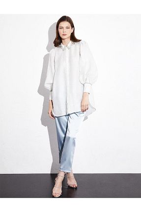 بلوز آبی زنانه ساده Kayra - کد 775118641