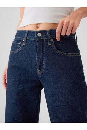 شلوار جین سرمه ای زنانه پاچه لوله تفنگی GAP - کد 852776788
