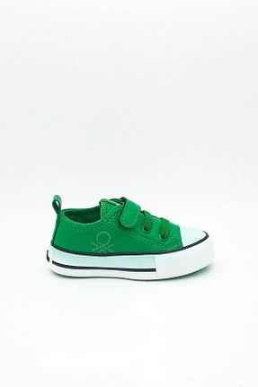 کفش اسنیکر سبز بچه گانه بند دار Benetton - کد 849810773