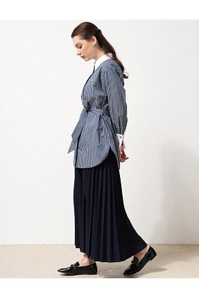تونیک حجاب سرمه ای زنانه بافتنی Kayra - کد 852823289