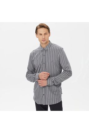 پیراهن طوسی مردانه رگولار Nautica - کد 778129969