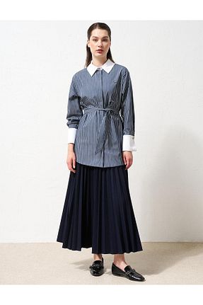 تونیک حجاب سرمه ای زنانه بافتنی Kayra - کد 852823289