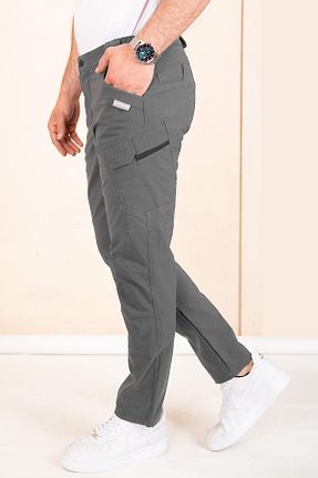 شلوار اسپرت طوسی مردانه لیکرا Delpino - کد 858957470
