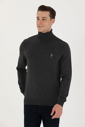 پلیور طوسی مردانه ساده U.S. Polo Assn. - کد 834787377