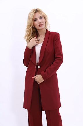 کت زرشکی زنانه رگولار ÖNDER ÖZSOY - کد 237884722