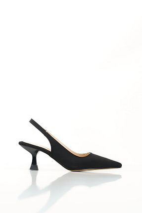 کفش پاشنه بلند کلاسیک مشکی زنانه پارچه shoe for me - کد 848436868
