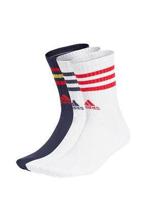 جوراب سفید زنانه پنبه ای adidas - کد 838877384