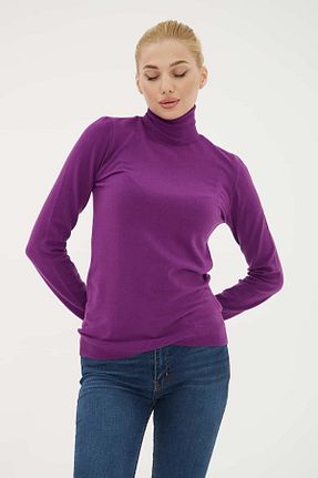 پلیور بنفش زنانه رگولار Fashion Friends - کد 755271702
