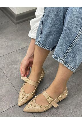 بابت بژ زنانه چرم مصنوعی ERVANIN BUTİĞİ - کد 852475832