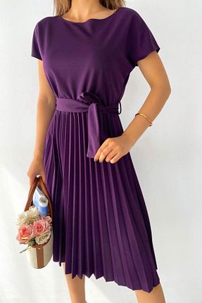 لباس بنفش زنانه بافت Mossta - کد 300860852