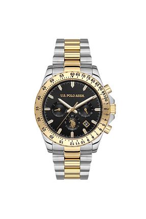 ساعت مچی طلائی مردانه 42 میلی متر U.S. Polo Assn. - کد 660252356