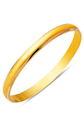 النگو زرد زنانه 14 عیار Bilezikci - کد 646903155
