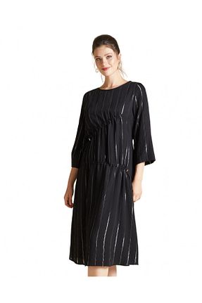 لباس مشکی زنانه بافتنی Serpil - کد 58529762