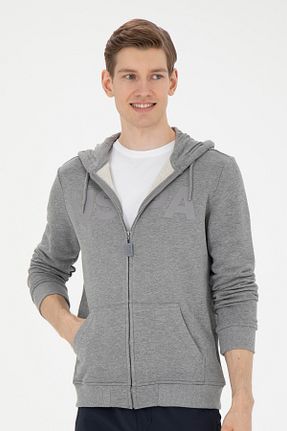 سوئیشرت طوسی مردانه ساده U.S. Polo Assn. - کد 838880222