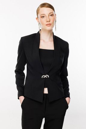 کت مشکی زنانه رگولار Ekol - کد 855557844