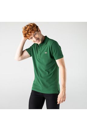 پولوشرت سبز مردانه پنبه ای Lacoste - کد 3069383