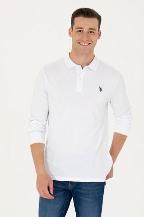 سوئیشرت سفید مردانه ساده U.S. Polo Assn. - کد 838796112