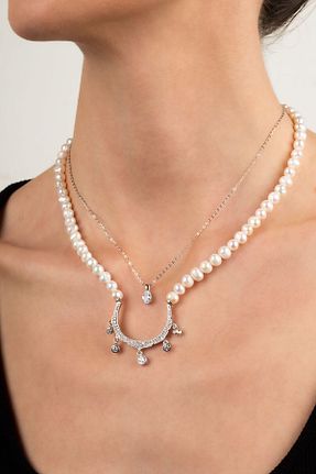 گردنبند نقره سفید زنانه 925 عیار So Chic - کد 97805755