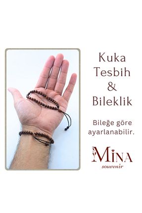 تسبیح قهوه ای درخت Mina Souvenir - کد 858981095