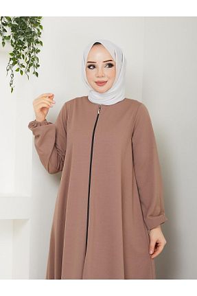 کلاه و ابایا قهوه ای زنانه پنبه ای DLC Tekstil - کد 818736127
