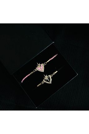 دستبند استیل (فولاد) طلائی زنانه استیل (فولاد) RM Bijuteri - کد 858900827