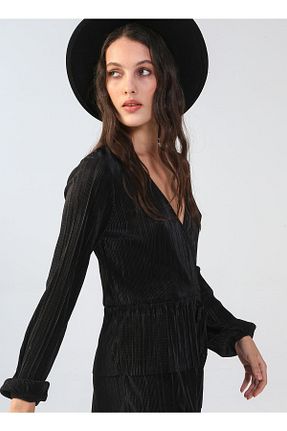 بلوز مشکی زنانه ساده Fabrika - کد 354586630