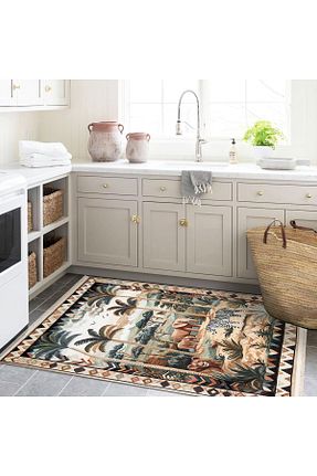 فرش رنگی قابل شستشو Rugs Modern Halı - کد 858970561